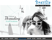 Tablet Screenshot of braziliaskincare.com